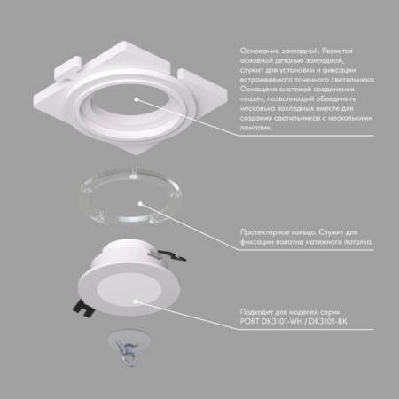 Закладная панель SCB DK3101-SCB