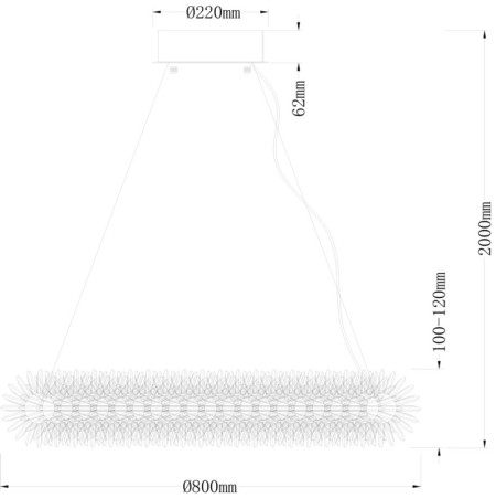 Подвесная люстра Fluorite FL1154-8P