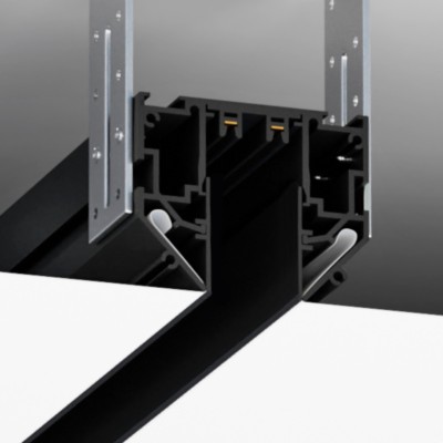 Шинопровод для натяжных потолков ПВХ трековой системы SMART LINE 220В, 3м, Черный IL.0050.3000-3-BK