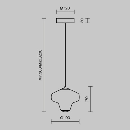 Подвесной светильник Sirocco MOD359PL-L6BS3K