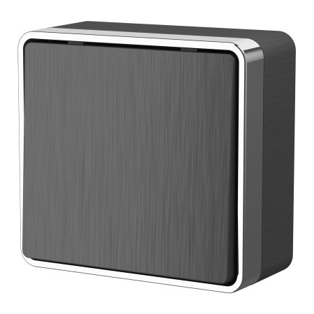 Выключатель Накладные механизмы Gallant графит рифленый W5010004