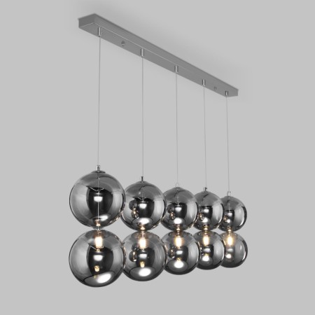 Подвесная люстра Eurosvet 50092/5 хром/дымчатый