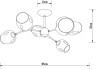 Потолочная люстра Seppia A4211PL-6BK