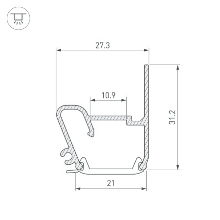 Профиль Arlight 040701
