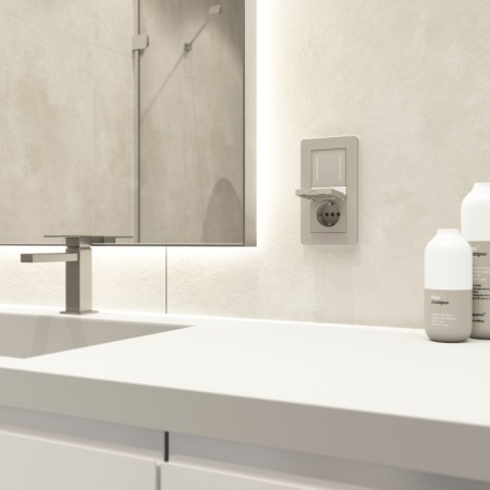 Розетка Встраиваемые механизмы дымчатый W1271204