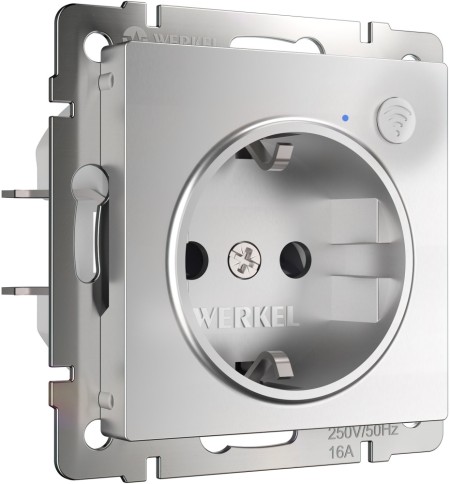 Розетка Встраиваемые механизмы серебряные W1171606