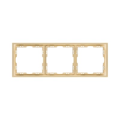 Рамка 3-постовая, золотой Kollinger Eclipse EC3GD