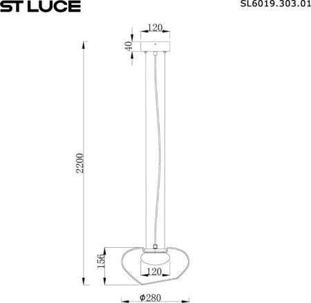 Подвесной светильник Foray SL6019.303.01
