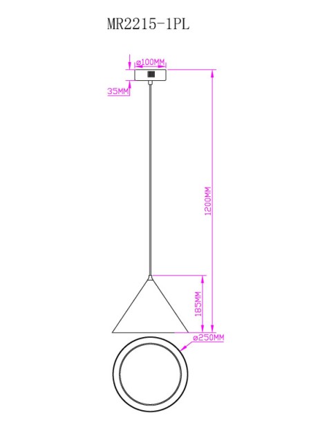 Потолочный детский светильник MyFar MR2215-1PL