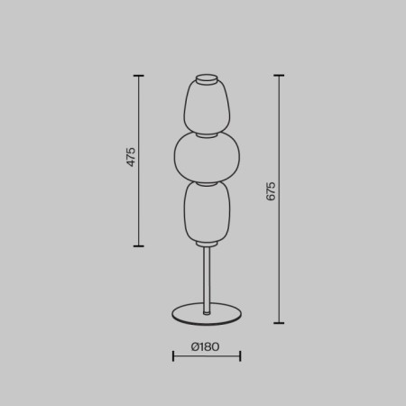 Интерьерная настольная лампа Pattern MOD267TL-L28G3K