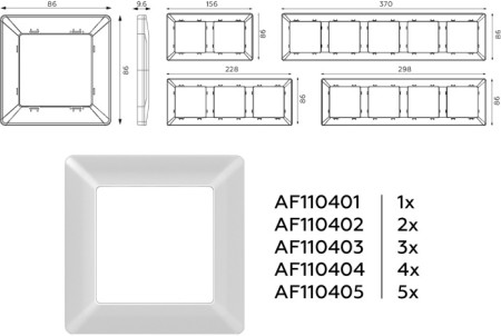 Рамка ALFA AF110404