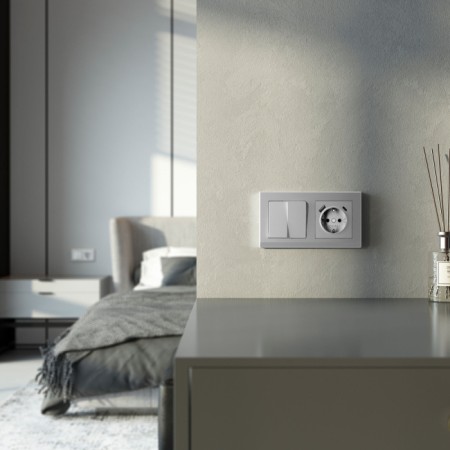 Рамка Stark серебряный матовый W0021865