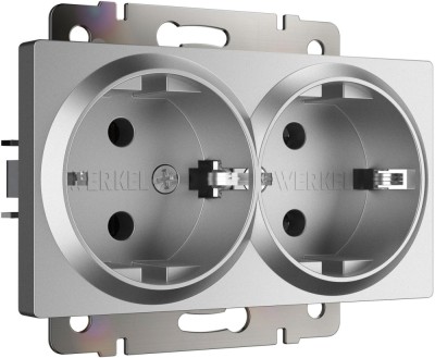 Розетка Встраиваемые механизмы серебряный матовый W1172065