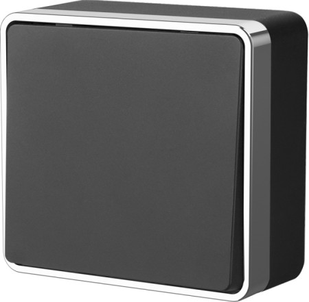 Выключатель Накладные механизмы Gallant черный/хром W5010035