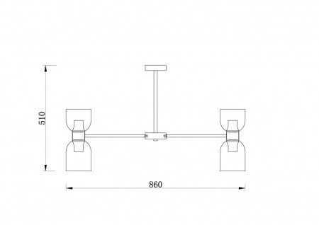 Люстра на штанге Freya FR5203PL-16BS