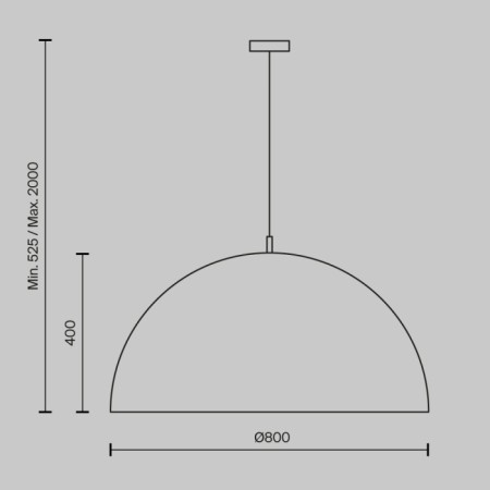 Подвесной светильник Dome MOD169PL-05GB1