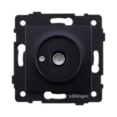 Розетка TV (папа), черный Kollinger REA-007BK для Aspekt, Eleganz, Reflex