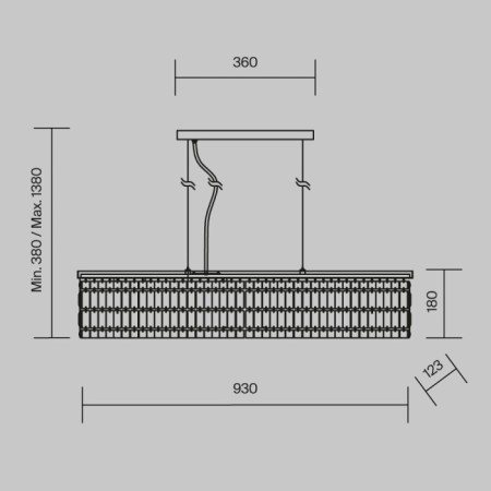 Подвесной светильник Dune DIA005PL-06CH