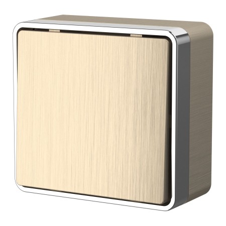 Выключатель Накладные механизмы Gallant шампань рифленый W5010010