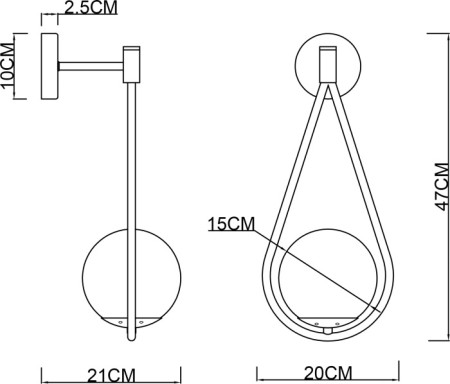 Бра Matisse A7765AP-1BK