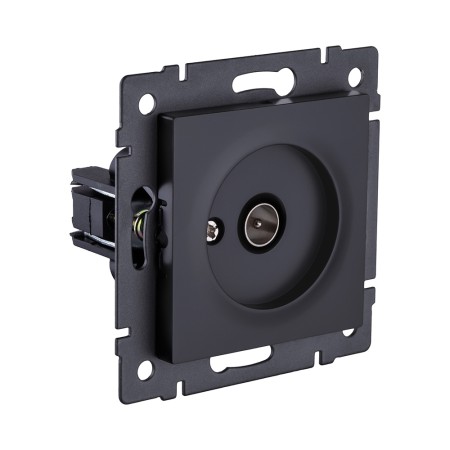 Розетка TV (папа), черный матовый Kollinger REA-007BM для Aspekt, Eleganz, Reflex