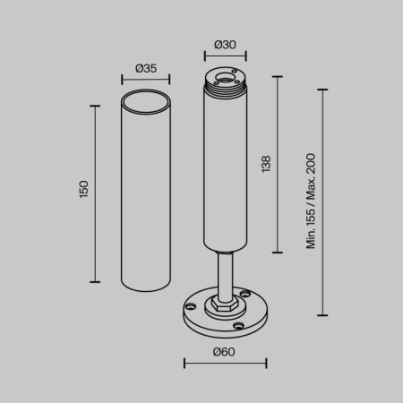 Крепеж Maytoni Technical CA025BA-B