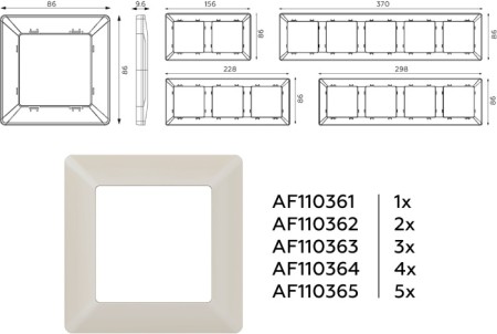 Рамка ALFA AF110363