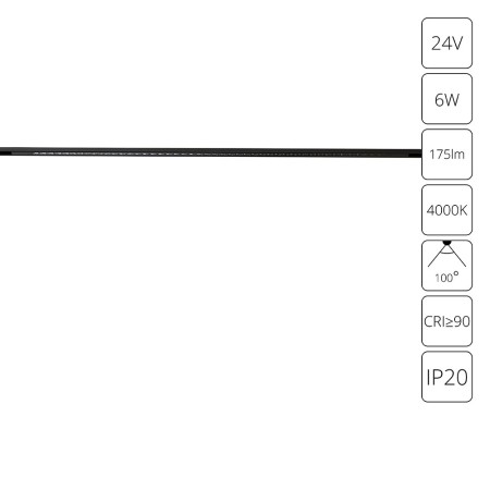 Трековый светильник Presto A6230PL-1BK