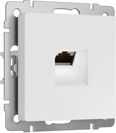 Розетка Встраиваемые механизмы белые матовые W5120001