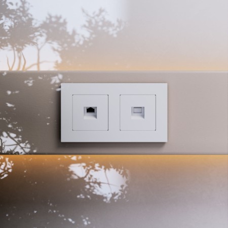 Розетка Встраиваемые механизмы белые матовые W5120001