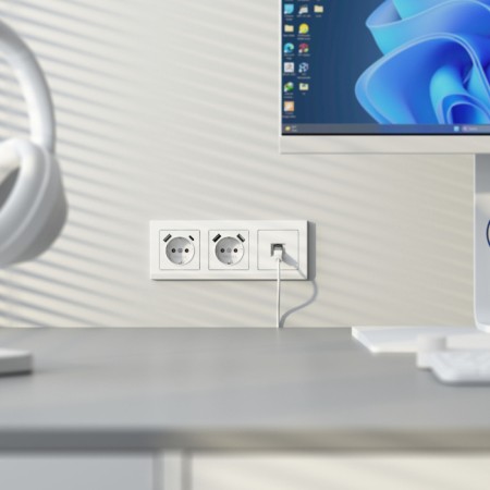 Розетка Встраиваемые механизмы белые матовые W5120001