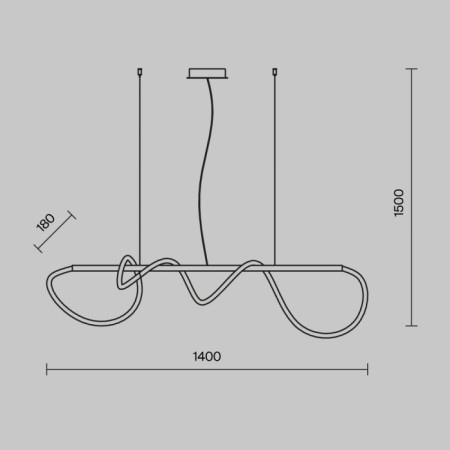 Подвесной светильник Tau MOD146PL-L30B3K