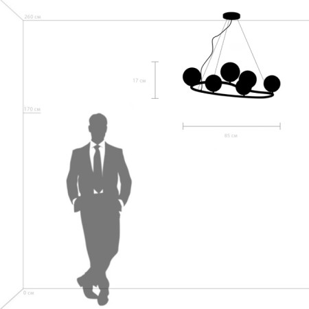 Подвесная люстра Croco 815360