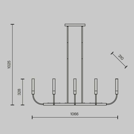 Потолочная люстра Deja Vu MOD423CL-08C