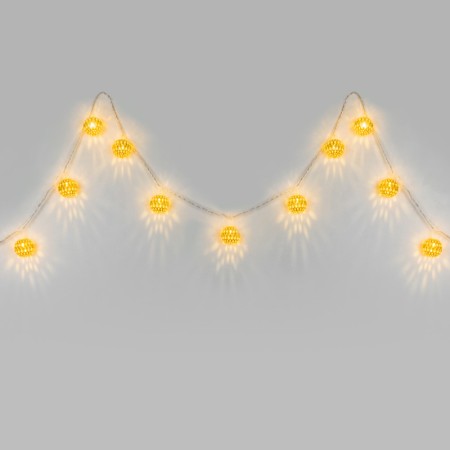 Светодиодная нить Eurosvet 400-003 золото/теплый белый с эффектом мерцания 2,