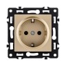 Розетка штепсельная SCHUKO 16A/250 В, золотой Kollinger Asthetik AS-014GD