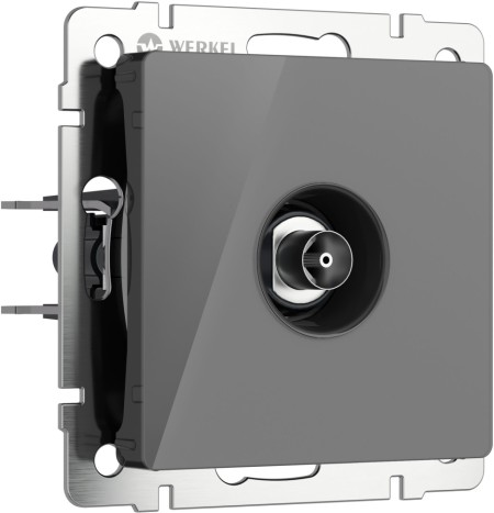 Розетка Встраиваемые механизмы графит акриловые W1183044