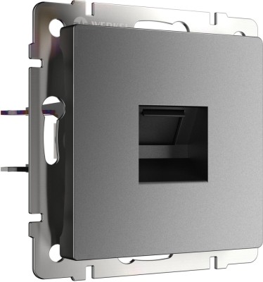 Розетка Встраиваемые механизмы графит матовый W1181064