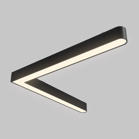 Светильник угловой рассеянного света для трековой системы UT25 48В 20Вт, 4000K, Черный IL.0007.1600-20-BK