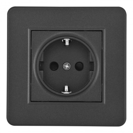 Розетка Arte Milano SET16-1-40-1 black