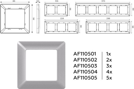 Рамка ALFA AF110504