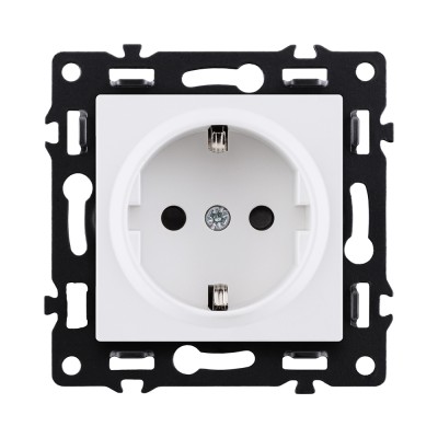 Розетка штепсельная SCHUKO 16A/250 В, белый Kollinger Asthetik AS-014WH