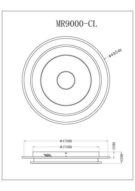 Накладной светильник MyFar MR9000-CL