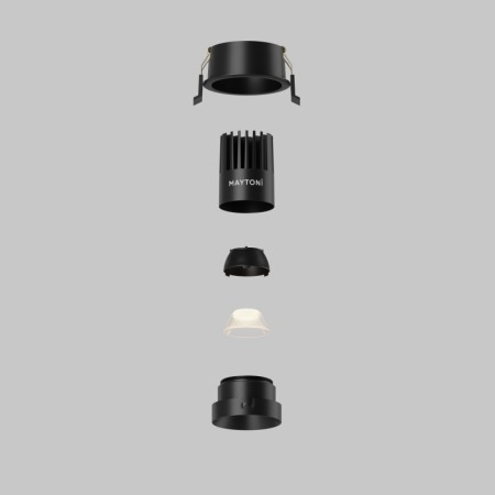 Встраиваемый светильник Maytoni Technical DL115-10W-2.7K-B