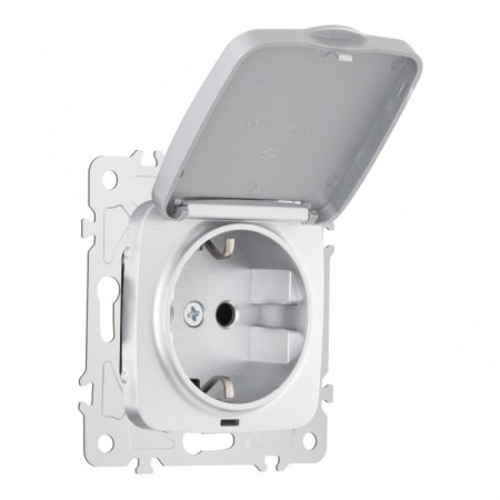 Розетка Arte Milano 205.41-1.silver