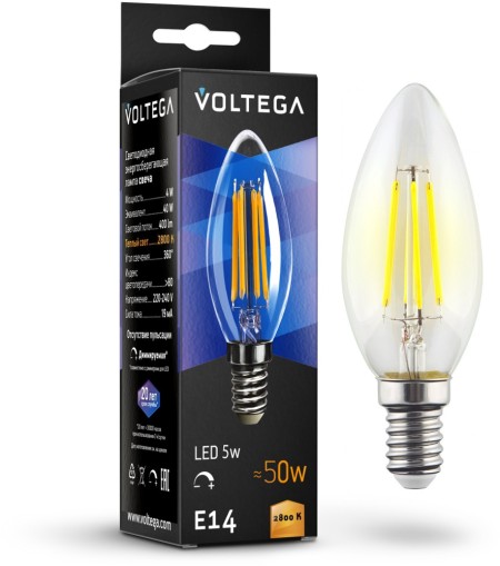 Лампочка светодиодная Candle dim 5W 8460