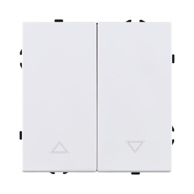 Механизм управления жалюзи 2-клавишный, белый матовый Kollinger Eclipse EC-013WH