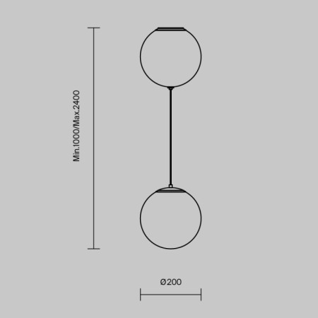 Подвесной светильник Twins MOD427PL-L20B3K