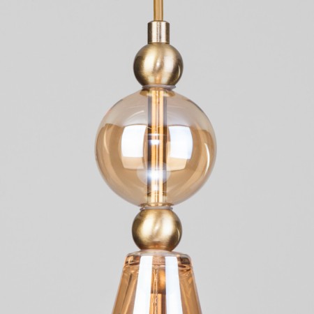 Подвесной светильник Eurosvet 50202/1 янтарный