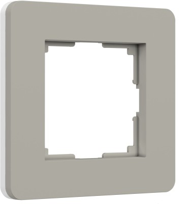 Рамка Split дымчатый/белый, soft-touch W0013067